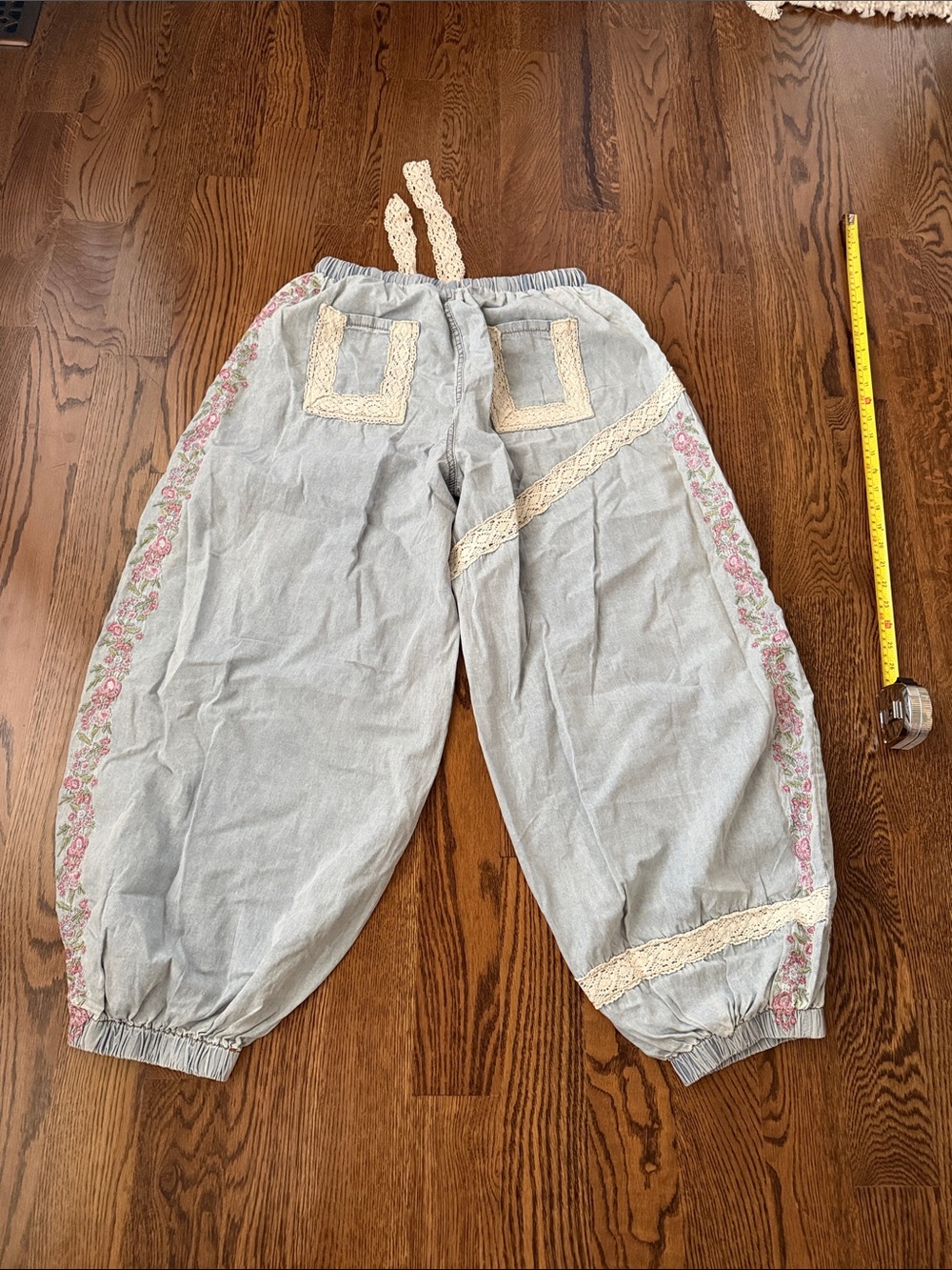 Pol chambray balloon pant jogger medium - Picture 10 of 12